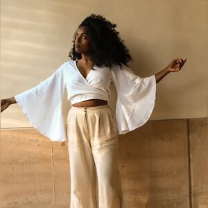 The Hemp Temple Gaia White Wrap